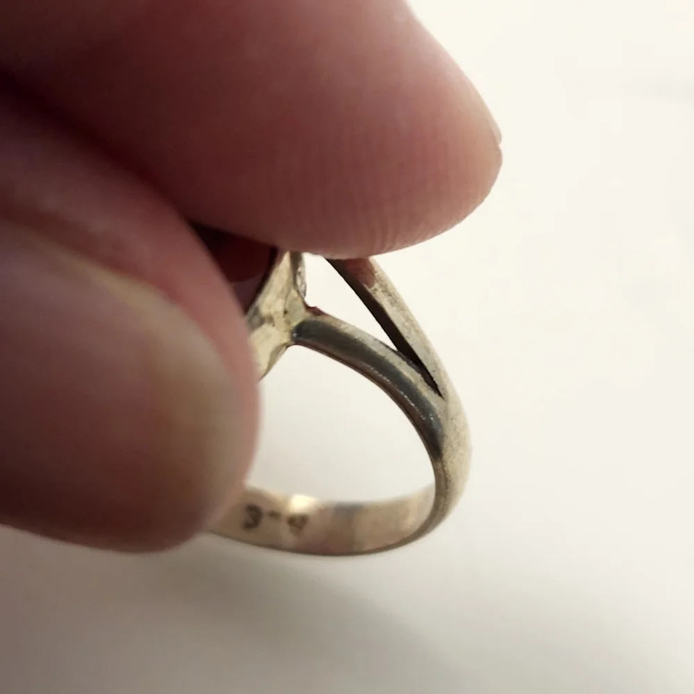 Sterling silver & citrine ring - Picture 3 of 4